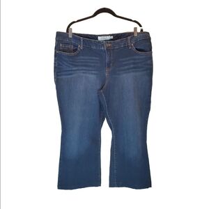 Torrid Blue Flare Cropped Jeans Size 22S